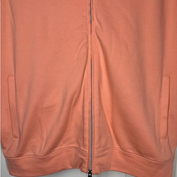 Carnoustie Golf Vest Men's Peach Orange Full 2-Way Zip Sleeveless Collared Sz L - Picture 3 of 8